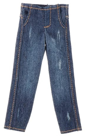 AUYXSSZ Stilvolle Jeans Kleidung für Actionfiguren im Maßstab 1:12 – für ein realistischeres und attraktiveres Sammlererlebnis. 1:12 Jeans Anziehpuppe.