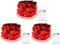 BOLWEO Battery Powered Fairy String Lights, 3M 30LEDs,Red Ambiance Lighting for Party Wedding Holiday Christmas New Year's Eve Decoration,3Pack