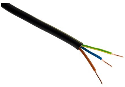 Zenitech - Câble d'alimentation électrique U-1000 R2V 3G2,5mm² noir - 100m