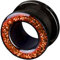 viva-adorno 1 Stück Flesh Tunnel Acryl Glitzerdesign zum Schrauben Z2c, Größe: 12mm, Bernstein Orange