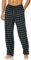 Amazon Essentials Pantalon de Pyjama Respirant en Flanelle (Disponible en Grandes Tailles et Grandes Longueurs) Homme, Gris Noir Carreaux Lainés, M