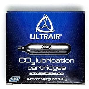 Outletdel ocio ASG17425. Pack 5 bombonas Limpieza co2 12gr. para Pistolas y carabinas + Exclusiva Funda portabombonas. 40190/23054