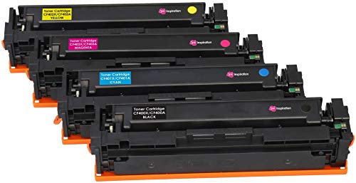 Ink Inspiration 4er Set Premium Toner kompatibel für 201X 201A HP Color Laserjet Pro MFP M277dw M277n M274n M252dw M252n | Schwarz 2.800 Seiten & Color je 2.300 Seiten