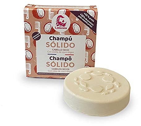 Lamazuna Solides Shampoo Vanille und Kokosnuss für trockenes Haar, 70 ml