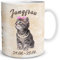 TRIOSK Tasse Katze lustig mit Spruch Sternzeichen Jungfrau Katzenmotiv Geschenk für Katzenliebhaber Geburtstag Frauen Freundin