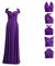 Infinity Kleid inklusive Bandeau Top Brautjungfernkleid Gr. 34-42 LILA Wickelkleid lang, 70 Verschiedene Wickelarten Brautkleid, Abendkleid Kleid lang Maxikleid (Violett), 1 (34-42)