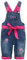 Peacolate 6M-3Anni Infante Bambino Piccolo Neonata Tute di Jeans Ricamato Tute per Bambini Salopette Con Rosa Cintura(9-12mesi, Rosa)