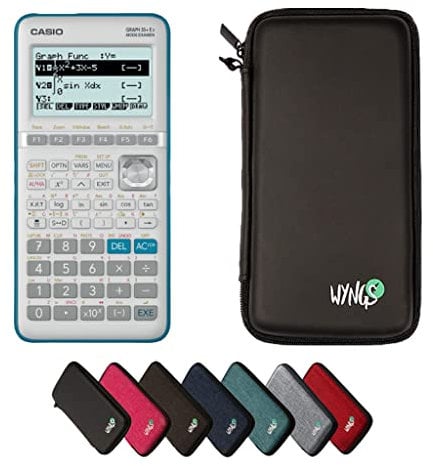 Casio Graph 35+E II avec Housse de Protection WYNGS Incluse Noir - Calculatrice Graphique - Pack de Base