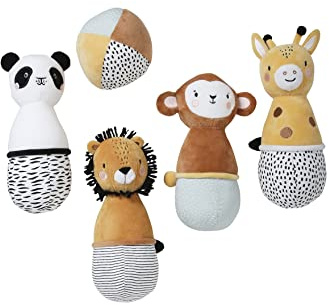 VERTBAUDET Baby Stoffkegel Spiel PANDAFREUNDE mehrfarbig/tansania ONE SIZE