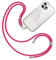 TBOC Cordon Collier Laniere Portable [Fuchsia] avec Patch de Fixation [Blanc Ice] et Sangle de Suspension Amovible Réglable et Résistante Compatible avec Toutes les Marques de Téléphone Accessoires