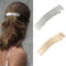 Prosy Vintage-Stil Haarspangen - Klein, Rechteckig, Metallgeometrie, Glatt - Haarschmuck für Frauen und Mädchen (Silber)