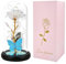 GARELF Geschenke für Frauen,Geburtstagsgeschenke für Sie,Ewige Rose in Glas mit LED-Licht,Rosenblumen Geschenke für Mama/Freundin/Frau/Oma, Valentinstags/Jahrestags Geschenke, Rosen mit Burtterfly