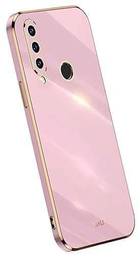 Topme Silikonhülle für Huawei P30 Lite (6.15 Inches), [handyhülle im Goldrand-Stil] - Violett