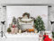 Kate 2.2x1.5m Weihnachten Weihnachtshintergründe Weihnachten Weißer Kamin Hintergrund Weihnachtsbaum Hintergründe Mikrofaser für Weihnachtsfeier Feier Foto Requisiten