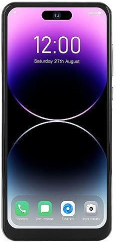 IP15 Pro Max Entsperrtes Smartphone für Android 13, 6,6 Zoll Entsperrtes Mobiltelefon, 4G LTE, FHD Face ID 4 GB 64 GB, 128 GB Erweiterbar Unterstützt, Dual-SIM, 8 Core, (Schwarz)