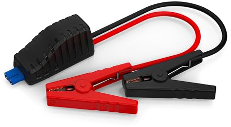 Adattatore di avviamento per ANSMANN Powerstation, cavo ponticello per autovetture, compatibile Con 12 V/Batterie Auto scaricate in modalità Boost/elettronica di sicurezza integrata