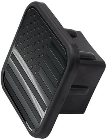Copertura del Gancio di Traino,3.15 x 3.15 x 1.97pollici Copertura Gancio Traino Rimorchio Coperchio di Protezione Bocca Quadrata Accessori per Auto per la Maggior Parte delle Auto e Rimorchi(Nero)