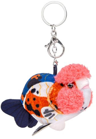 lilizzhoumax Goldfisch plüschtier Schlüsselanhänger 11cm/4”, simuliertes Tier Goldfisch Plüschtier, Kawaii Goldfisch Plüschtier, realistische Goldfisch Plüschspie Spielzeug für Wilde Tiere