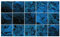 Ulticool – Adesivi impermeabili per piastrelle - Marmo blu nero - 15 x 15 cm - 15 pezzi | Adesivi a forma di piastrelle | Bordo per parete bagno cucina cucina