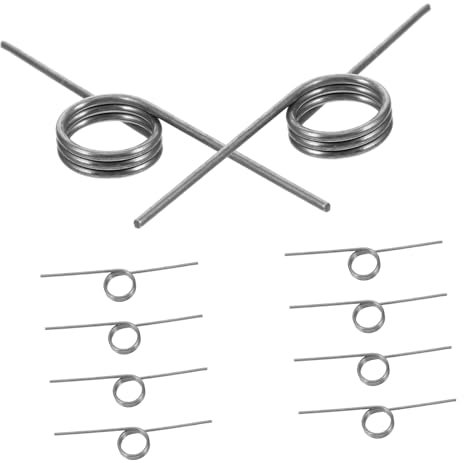 IMIKEYA Torsionsfeder FüR MüLleimerdeckel Aus Edelstahl 4.5X1X0.8Cm Ersatz Feder Zur Reparatur Von Klappdeckel MüLltonnen ZubehöR 10 StüCk