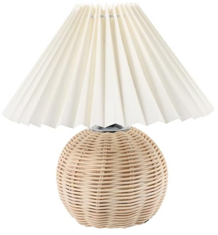Luxshiny Nordische Tischlampe Mit Faltenlampenschirm Usb Nachttischlampe Für Schlafzimmer Wohnzimmer Und Büro Dimmbar Kompakte Warmes Licht Für Einladende Atmosphäre