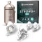 Schallwerk ® Strong+ Daily - unauffällige Gehörschutz Ohrstöpsel – dämpfen Lärm & erhalten Tonqualität – Ohrenstöpsel transparent - Earplugs geeignet für Musik, Festival, Arbeit & Lernen