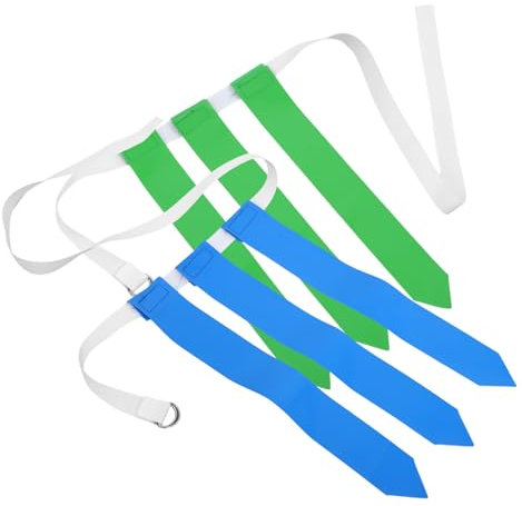 INOOMP 2stücke Rugby-gürtel Mit Flaggen Wetterfester Football-waist-belt Für Training Für Erwachsene