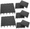 CORHAD Aquarium Grid 40 Pcs Bottom Filter Plate Canister Grate Aquarium Divider Plateau Plant under Gravel Aquarium Filter Gravel Filter Fish Tank Divider Flat Black Aquarium Platform Crate Divider