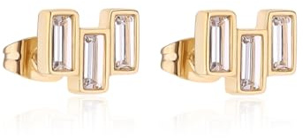 S'Agapõ Women's Steel Earrings | Luce Collection - SCE32, 10 mm, Stainless Steel, Crystals