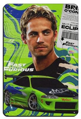 Filmposter Fast And Furious (12), Blechschild, Vintage, Metall, Pub, Club, Café, Bar, Zuhause, Wandkunst, Dekoration, Poster, Retro, 20 x 30 cm