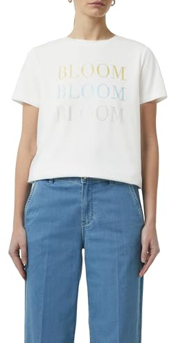 Comma Baumwollmix-T-Shirt mit Artwork