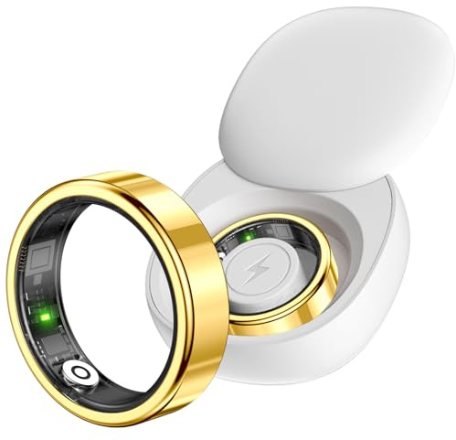 findtime Smart Ring Smartringe für Herren Damen Schmal Fitness Ring Smart Schrittzähler Smartring Herzfrequenz Blutsauerstoff Schlafmonitor Smart Ring Android iOS Fitness Tracker Ring Fitnessring