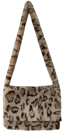 Gyios Schultertasche Damen Drucken Messenger Taschen Für Frauen Vintage Weiche Schulter Tasche Große Kapazität Weibliche Handtaschen-Aprikose
