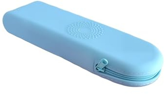 QEBSJSKL Silicone Makeup Brush Organizer Bag,Large Capacity Waterproof Travel Cosmetic Brush Case,Portable Dustproof Storage Pouch for Brushes,Stationery & Toiletries