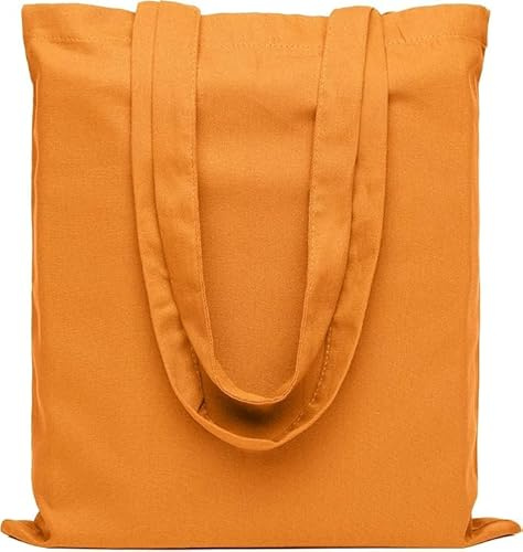 LEATEX Stoffbeutel 38×42 cm – Baumwolltasche 145 g/m², unbedruckt mit langen Henkeln (70 cm) – Einkaufstasche & Jutebeutel-Alternative – zum Bemalen & Bedrucken - Farbigen