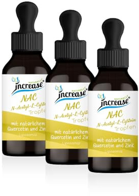 Nimm 3, zahl 2 Aktion Liposomale NAC N-Acetyl-L-Cystein Tropfen hochdosiert - 2000mg NAC pro Tag (180.000mg in 3 Flaschen) - Keto MCT Öl C8 & C10