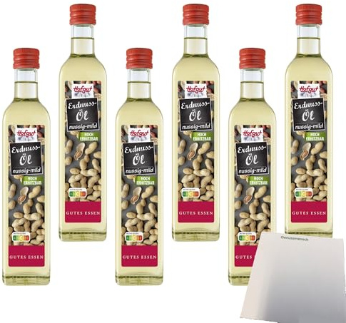 usy Bundle für Hofgut Erdnussöl VPE (6x500ml Flasche) + usy Block