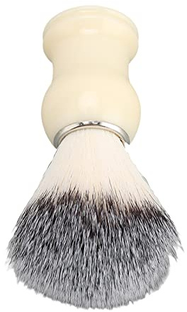 Srliya Cepillo para Plumero de Peluquero con Curvo, Compacto, Ligero, Fácil de Limpiar, Cepillo para Plumero para Barba, Plástico, Nailon, Blanco, para Salón