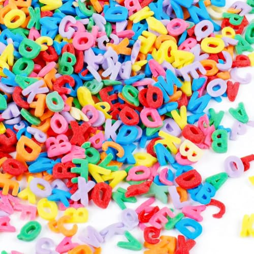 Bunte Buchstaben Streusel – Essbare ABC Zuckerbuchstaben für Einschulung | Kuchendeko & Torten – Perfekt für Schulanfang, Kindergeburtstag & Backdekoration