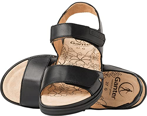 Ganter Gina-g, Sandales Compensées, femme, noir, 39 EU