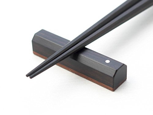 Marunao Essstäbchen Ablage Sutoreto Ebony, Ebenholz für japanische Essstäbchen