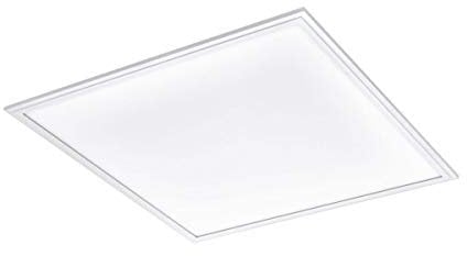 Eglo connect, plafoniera a pannello Led Salobrena-c, Smart Home, alluminio e plastica, bianco, 59,5 x 59,5 cm, ad attenuazione regolabile, tonalità e colori del bianco regolabili