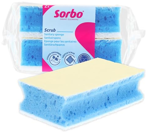Sanitary Sponge XL 2pcs, Extra Large Power Absorber Sponges for Efficient Cleaning, Super Absorbent, Durable, Multi-Purpose, Ideal for Kitchen, Bathroom, and General Household Cleaning, Pack of 2