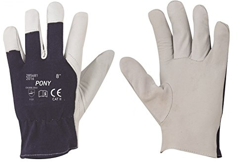 3Kamido Arbeitshandschuhe aus Ziegenleder, Größen 7-10, Garten- und Bauhandschuhe, CE, CAT II, EN 388 (5, 7 Größe)