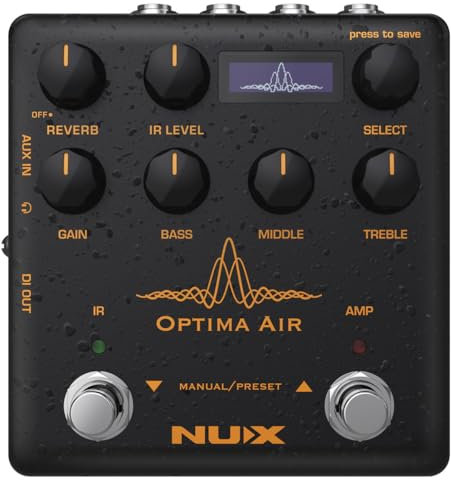 NUX Optima Air Dual-Switch Acoustic Guitar Simulator with a Preamp,IR Loader, Capturing Mode