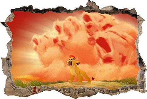 UYEDSR Wandsticker The Lion Guard Shattered Wandtattoo Wandaufkleber Kunst Wandbild 60x90cm