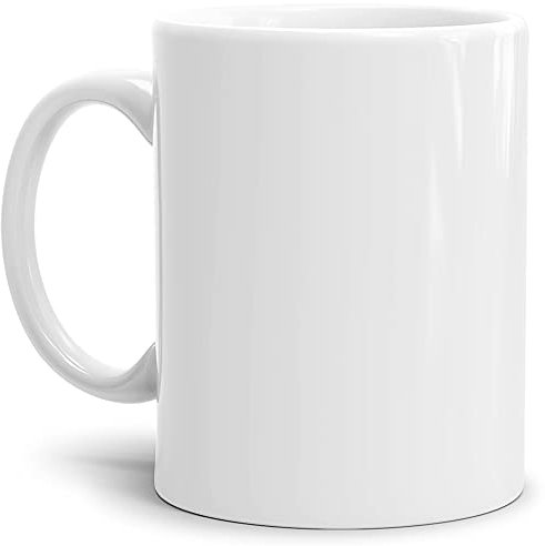 Tassendruck Sublimationstassen ohne Druck aus hochwertiger Keramik - Einzeln oder im Set - 12er Set Weiß, 300ml