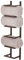 mDesign porte-serviette mural – porte-serviette en métal – accessoire de salle de bain élégant, également adapté pour les WC invités – couleur bronze