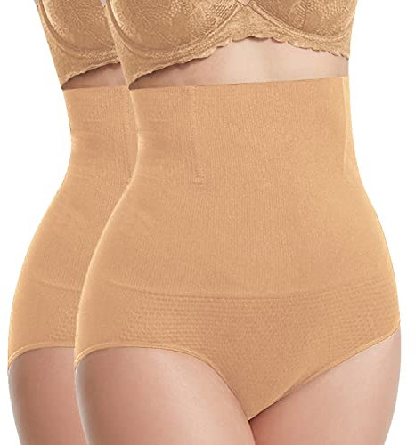Libella Damen figurenformend Miederslip Miederpant mit Bauch-Weg-Effekt 3608 Multipack Hautfarbe+Hautfarbe M/L