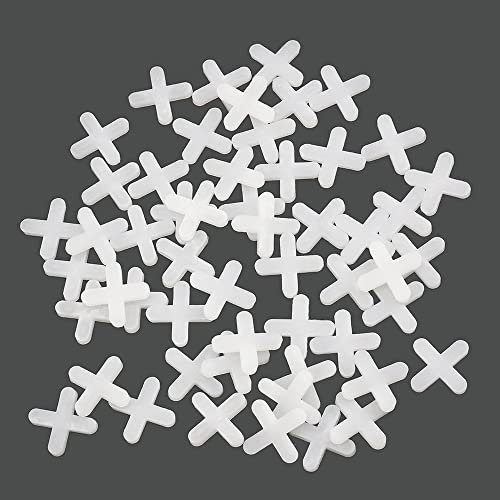 Tile Cross,1000 pcs Tile Spacers Tiles Cross Spacers Tile Leveling System Slab Spacers Plastic Cross Shaped Flooring Tiling Tools,for Accurate Tile Positioning DIY Paving Tiling Garden Wall Tiler(5mm)